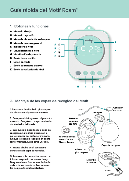 Motif Roam Quick Guide - Spanish