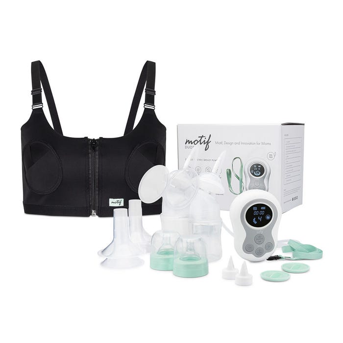 Motif Luna Double Electric Breast Pump with Wet-Dry Bag, Lactation Class, &  Milk Storage Bags