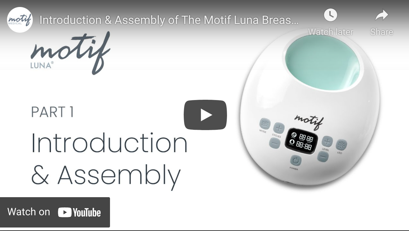 Motif Luna Breastpump w/Battery - Nurturing Expressions