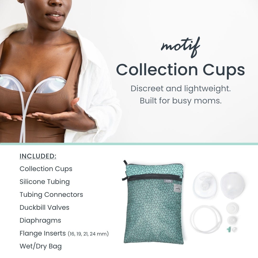 New motif medical breastmilk collection cups